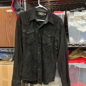 Ralph Lauren Black Label Vintage Suede Shirt